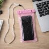 Pink Waterproof Phone Pouch Bag, Mobile cover (1 Pc)