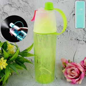 Plastic 2 In 1 Mist Spray Water Bottle (Multicolour / 600 ML / 1 Pc) Plastic 2 In 1 Mist Spray Water Bottle (Multicolour / 600 ML / 1 Pc)