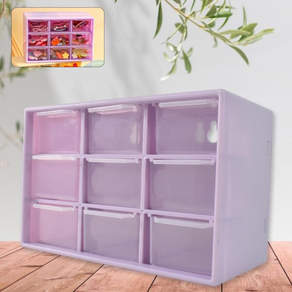 Plastic Compact Drawer Organizer for Jewellery (9 Compartment) Plastic Compact Drawer Organizer for Jewellery (9 Compartment)