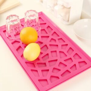 Plastic Kitchen Tray with Modern Hollow Design (40×25 cm)