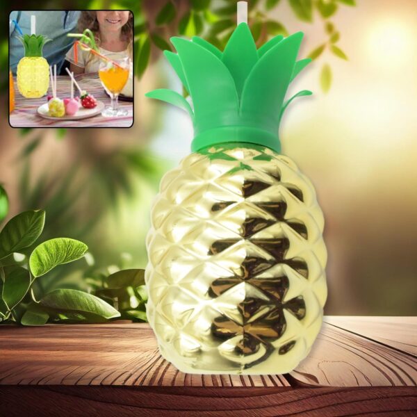 Plastic Pineapple Cups with Straw (1 Pc) – Party Favors, Hawaiian, Beach Plastic Pineapple Cups with Straw (1 Pc) – Party Favors, Hawaiian, Beach