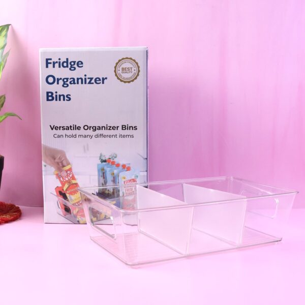 Plastic Refrigerator Organizer Bins, 1 Stackable Fridge Organizers with Handle, Clear Organizing Food Fruit Vegetables Pantry Storage Bins for Freezer kitchen Cabinet Organization and Storage (1 Pc Mix Color) Plastic Refrigerator Organizer Bins, 1 Stackable Fridge Organizers with Handle, Clear Organizing Food Fruit Vegetables Pantry Storage Bins for Freezer kitchen Cabinet Organization and Storage (1 Pc Mix Color)
