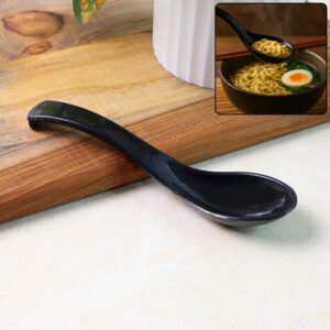 Plastic Soup Spoon – Deep Bowl (1 Pc / Black) Plastic Soup Spoon – Deep Bowl (1 Pc / Black)