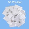 Plastic Transparent cardholders With Pin & Clip 90 mm x 60 mm (50 Pcs Set)