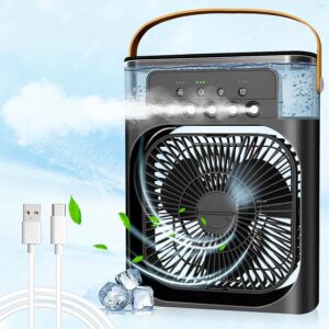 Portable Air Conditioner Fan – Personal Desk Cooling Fan (Battery Not Included)
