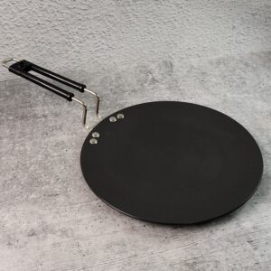 Premium Non-Stick Flat Roti Tawa with Heat-Resistant Handle (10 Inch / 1 Pc) Premium Non-Stick Flat Roti Tawa with Heat-Resistant Handle (10 Inch / 1 Pc)