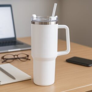 Premium Stainless Steel Vacuum Insulated Travel Mug Tumbler  (890ML / 1 Pc / Mix Color)
