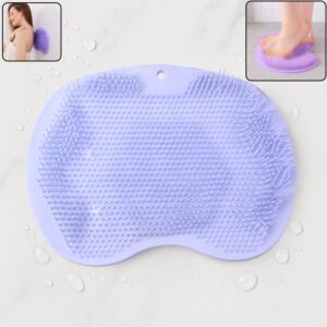 Purple Silicone Bath Massage Cushion – Suction Cup Exfoliating Foot Scrubber & Mat Purple Silicone Bath Massage Cushion – Suction Cup Exfoliating Foot Scrubber & Mat