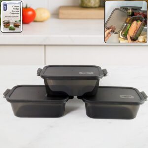 Rectangular Food Storage Containers – (3 Pc / Set)