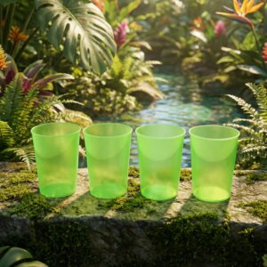 Reusable Plastic Drinking Tumblers – 4-Piece Transparent Water Cup Set Reusable Plastic Drinking Tumblers – 4-Piece Transparent Water Cup Set