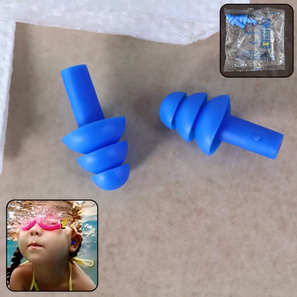 Reusable Silicone Swimming Ear Plugs – (Set) Reusable Silicone Swimming Ear Plugs – (Set)