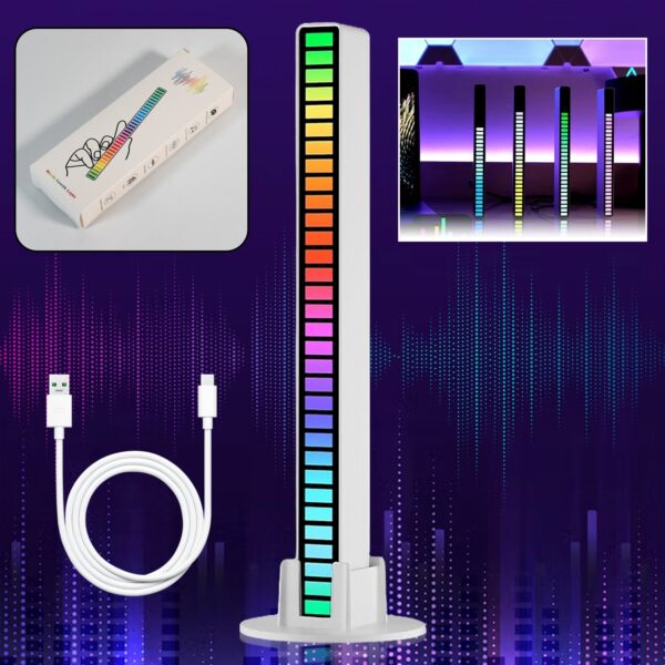 RGB Rhythm Lights 32 Color Voice-Activated LED Ambient Light for Car & Home RGB Rhythm Lights 32 Color Voice-Activated LED Ambient Light for Car & Home