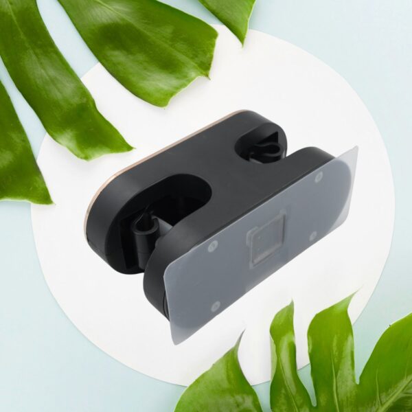 Self Adhesive Double Slot Wall Hook Mop Storage Rack Clip Broom Hanger