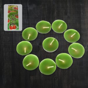 8–9 Hour Unscented Smokeless Candles for Festivals, Parties & Dinners (10 Pc)