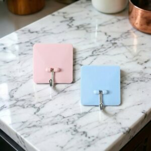 Self-Adhesive Wall-Mounted Utility Hooks (2 Pc) Self-Adhesive Wall-Mounted Utility Hooks (2 Pc)