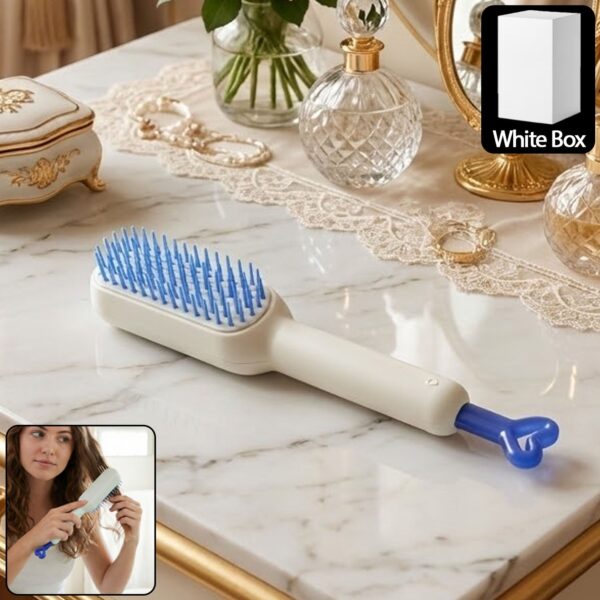 Self-Cleaning Hairbrush, Massage Comb (1 Pc / With Box), Hair accessories Self-Cleaning Hairbrush, Massage Comb (1 Pc / With Box), Hair accessories