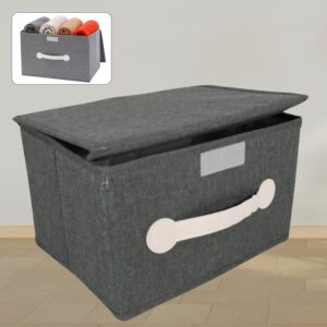 Small Foldable Storage Box With Lid And Handles(28×20×16 Cm / 1 pc) Small Foldable Storage Box With Lid And Handles(28×20×16 Cm / 1 pc)