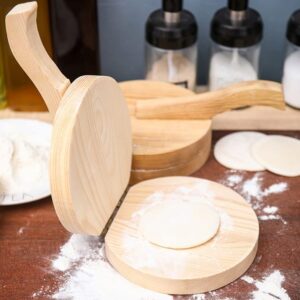 Small Wooden Dumpling Press Tool Tortilla Press Dough Dumpling (1 Pc) Small Wooden Dumpling Press Tool Tortilla Press Dough Dumpling (1 Pc)