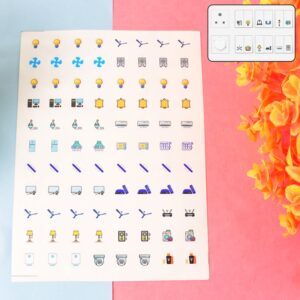 Smart Switch Icon Sticker Sheet (1 Sheet, 88 Icons) Smart Switch Icon Sticker Sheet (1 Sheet, 88 Icons)