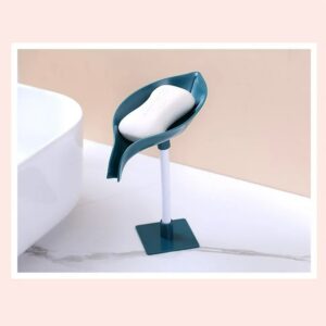 Soap Holder Leaf Shape Self Draining Dish Holder with Suction Cup Soap Holder Leaf Shape Self Draining Dish Holder with Suction Cup