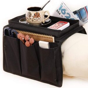 Sofa Arm Rest Hanging Storage Bag for Magazines & Books (Black) Sofa Arm Rest Hanging Storage Bag for Magazines & Books (Black)