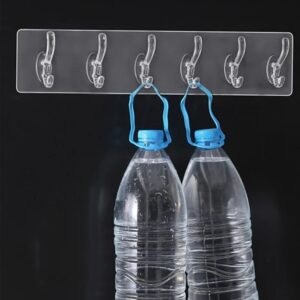 Adhesive Golden &  Transparent Heavy Duty Wall Hook