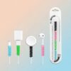 Spiral Charger Spring Cable Protector Data Cable Saver (Pack of 4) Spiral Charger Spring Cable Protector Data Cable Saver (Pack of 4)