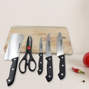 Stainless Steel 6 Piece Kitchen Knife Knives Set For Home Restaurant Stainless Steel 6 Piece Kitchen Knife Knives Set For Home Restaurant