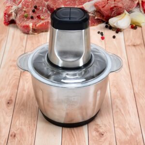 Stainless Steel Electric Meat Grinders with Bowl Heavy (3L) Stainless Steel Electric Meat Grinders with Bowl Heavy (3L)