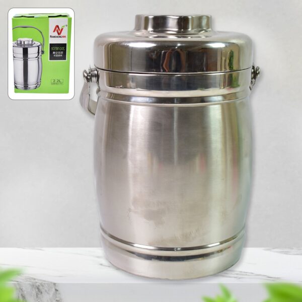 Stainless Steel Lunch Box, Insulated Lunch Box Double Vacuum‑Layer (2.2 Ltr.) Stainless Steel Lunch Box, Insulated Lunch Box Double Vacuum‑Layer (2.2 Ltr.)