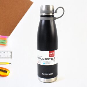 Stainless Steel Vaccum Insulation Water Bottle (1000ml Approx / Mix Design) Stainless Steel Vaccum Insulation Water Bottle (1000ml Approx / Mix Design)