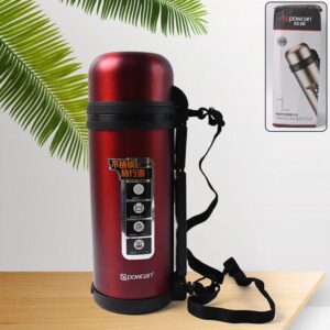 Stainless Steel Water Vacuum Insulated Bottle With Straw (1500ML, Mix Color)