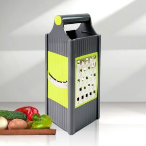 Steel and Plastic 4 in 1 Vegetable & Fruit Slicer Grater / Slicer (1 Pc) Steel and Plastic 4 in 1 Vegetable & Fruit Slicer Grater / Slicer (1 Pc)