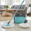 Steel Jari Bucket Mop Set with Microfiber Spin Mop (1 Set) Steel Jari Bucket Mop Set with Microfiber Spin Mop (1 Set)