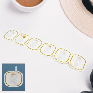 TRANSPARENT ADHESIVE WALL HOOK (6 PCS SET) TRANSPARENT ADHESIVE WALL HOOK (6 PCS SET)