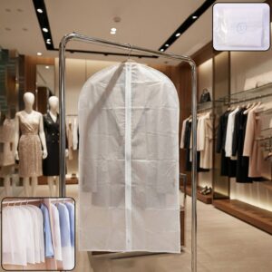 Transparent Garment Cover Bag (120 × 58 cm, 1 Pc) Transparent Garment Cover Bag (120 × 58 cm, 1 Pc)