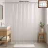 Transparent Waterproof Shower Curtain 75×52 Inch Transparent Waterproof Shower Curtain 75×52 Inch
