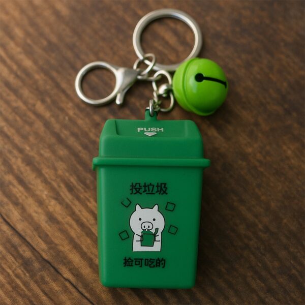 Trash Can Keychain Recycle Can Keyring Novelty Keychain Trash Can Keychain Recycle Can Keyring Novelty Keychain