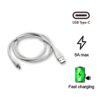 Type C data cable with 2.4Amp Rapid Charging  (1000mm)