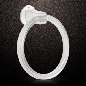 Unbreakable ABS Round Towel Ring Wall Mounted Stand / Holder (1 Pc)