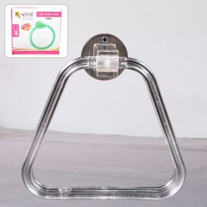 Unbreakable ABS Square Towel Ring Wall Mounted Stand / Holder (1 Pc) Unbreakable ABS Square Towel Ring Wall Mounted Stand / Holder (1 Pc)