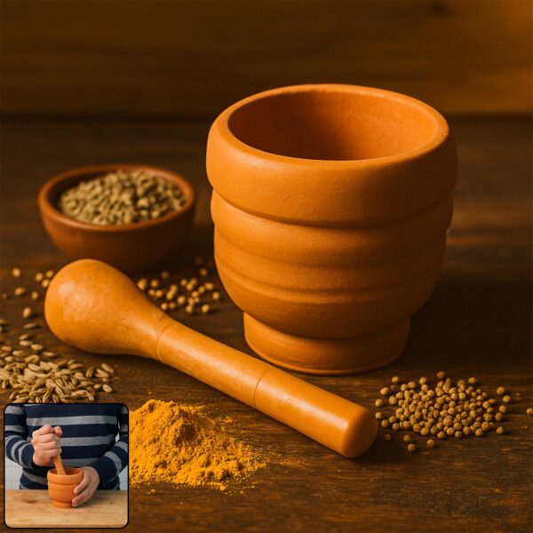 Unbreakable Plastic Mortar & Pestle – (Set)