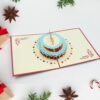 Unique 3D -Up Wishing Card (Birthday): 1 Pc