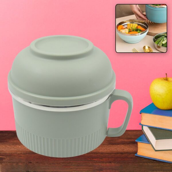 Vacuum Food Flask, Insulation Large Capacity Double Layer Structure Non Slip Labor Saving and Safe Stainless Steel Inner Tank Lunch Box/ Noodle Bowl for Camping Picnic for School Office Outdoor (1 Pc) Vacuum Food Flask, Insulation Large Capacity Double Layer Structure Non Slip Labor Saving and Safe Stainless Steel Inner Tank Lunch Box/ Noodle Bowl for Camping Picnic for School Office Outdoor (1 Pc)