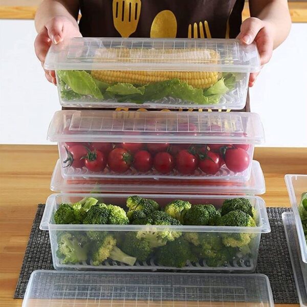 Vegetables & Fruits Freezer Storage Container (PACK OF 6PC 1500ML) Vegetables & Fruits Freezer Storage Container (PACK OF 6PC 1500ML)