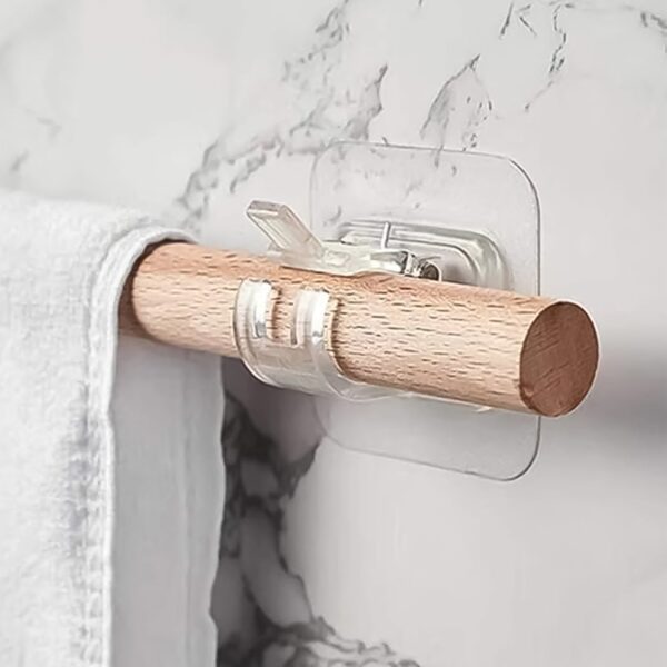 Wall Mount Transparent Self-Adhesive Clip with Strong Spring Grip Wall Mount Transparent Self-Adhesive Clip with Strong Spring Grip