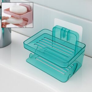 Wall Mounted 2 Layer Soap Holder with Hook (2 Layer 1 Pc) Wall Mounted 2 Layer Soap Holder with Hook (2 Layer 1 Pc)