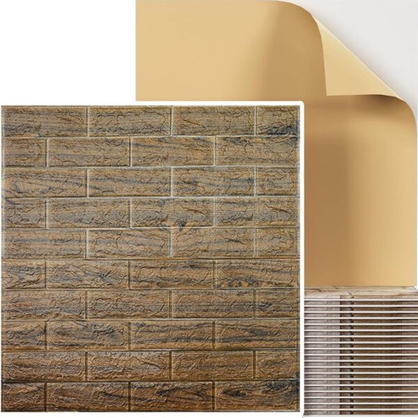 Wallpaper 3D Foam Wallpaper Sticker Panels (70 x 70 Cm / 1 Pc)