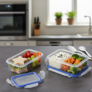 Multipurpose Air Tight 4 Side Lock Food Grade Lunch Box With Small Square Container Multipurpose Air Tight 4 Side Lock Food Grade Lunch Box With Small Square Container