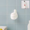White Multifunctional Multi functional Hand Shape Wall Clip Hanger Keys Cable Holder